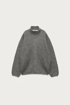 nanamica Pullover Mohair Sweater - Heather Grey< Sweaters