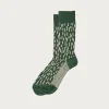 Rototo Rain Drop Crew - Green/Ivory< Accessories