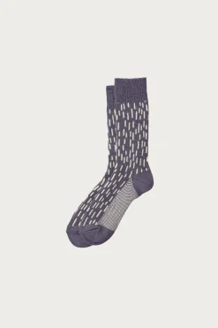 Rototo Rain Drop Crew - Steel Blue/Ivory< Accessories