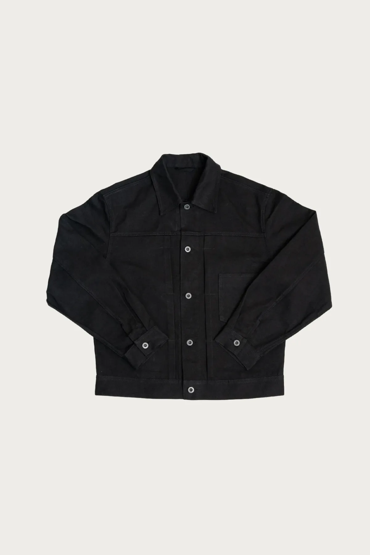 James Coward Range Jacket - Black Waxed Cotton Washi Ox< Coats, Jackets, And Vests