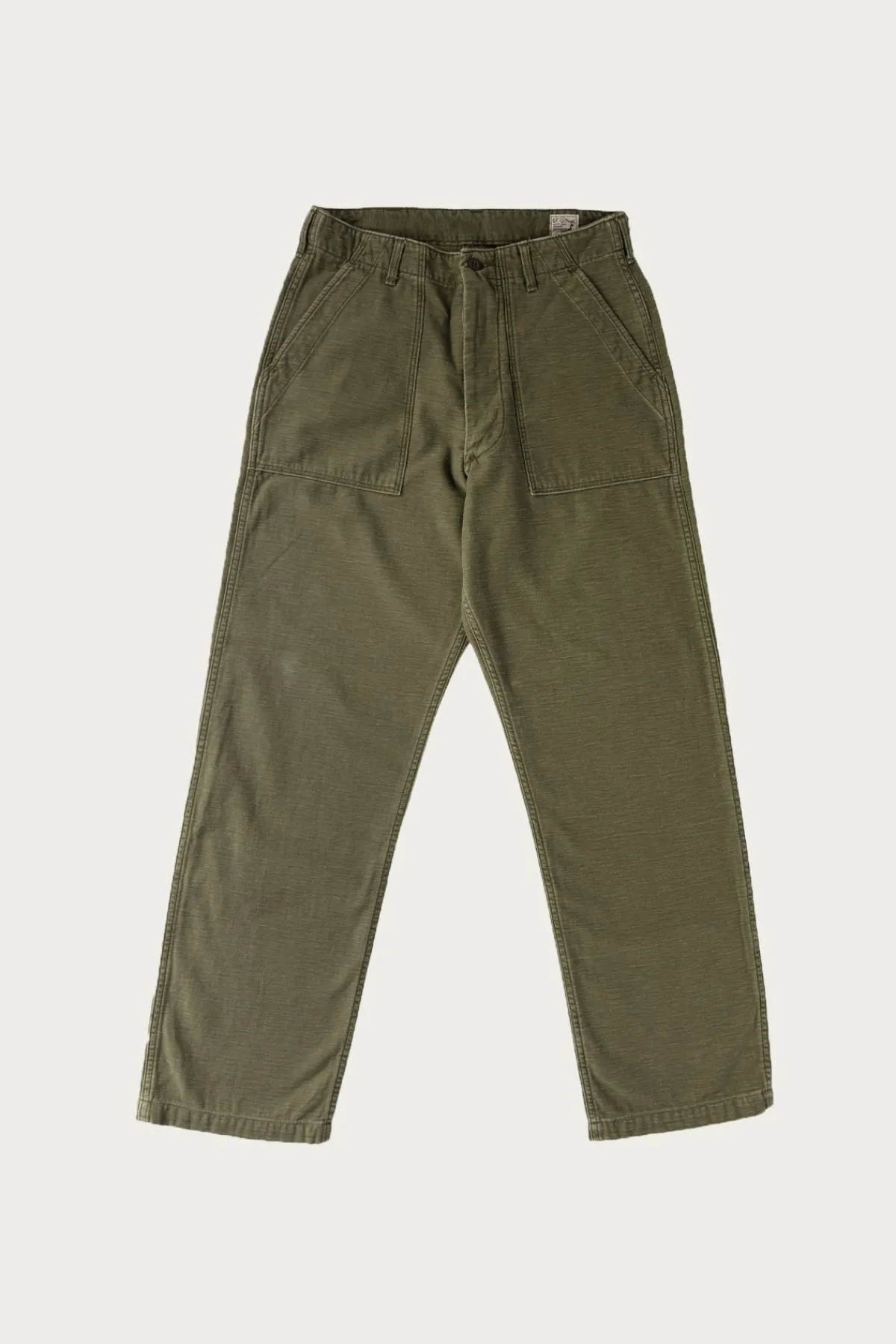orSlow Real Used Wash Vintage Fit Fatigue Pants - Dark Olive Stone< Pants