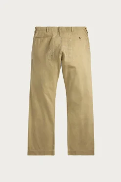 RRL Repaired Chino Field Pant - New Military Khaki w/ Repairs< Pants