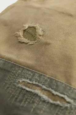 RRL Repaired Chino Field Pant - New Military Khaki w/ Repairs< Pants