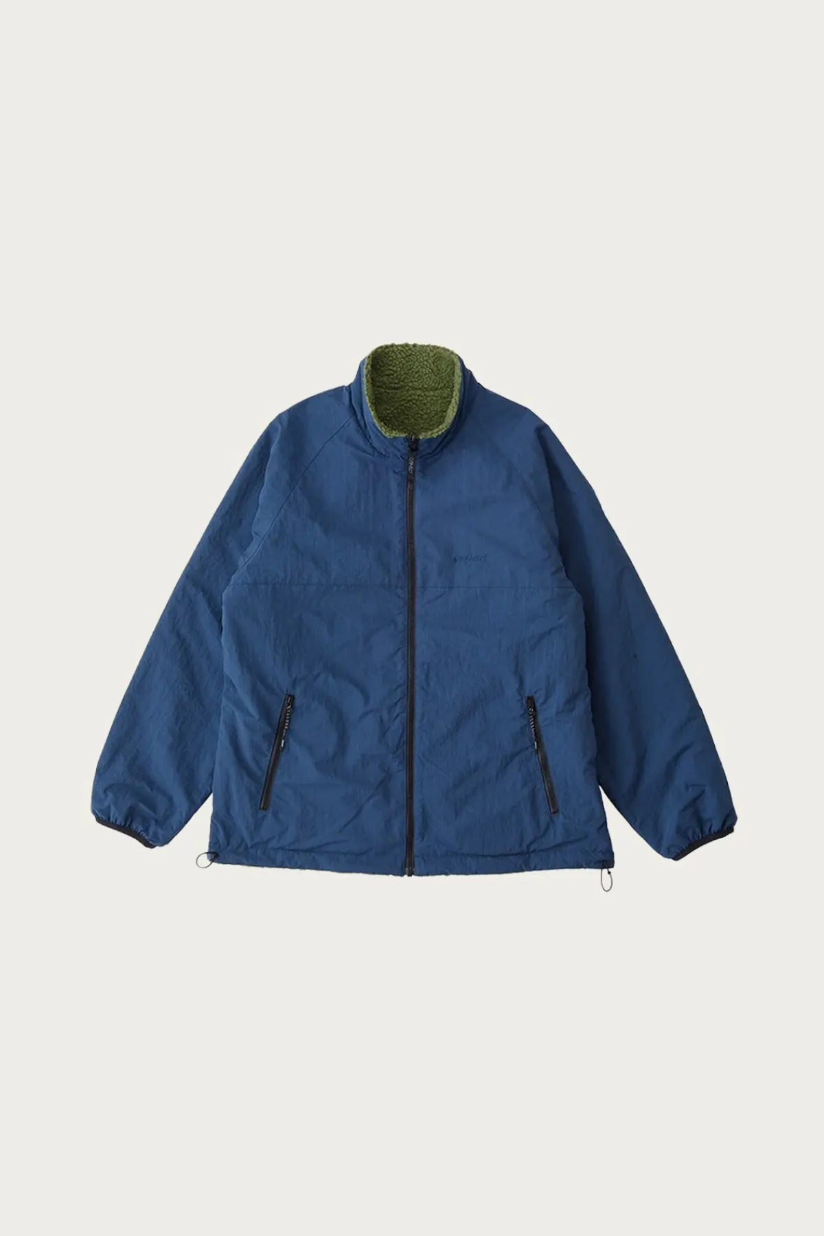 Gramicci Reversible Sherpa Jacket - Olive/Dusty Navy< Coats, Jackets, And Vests