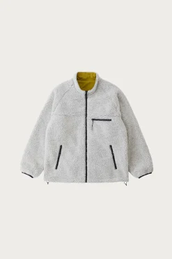 Gramicci Reversible Sherpa Jacket - Natural/Chartreuse< Coats, Jackets, And Vests