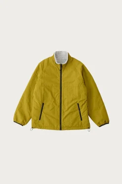 Gramicci Reversible Sherpa Jacket - Natural/Chartreuse< Coats, Jackets, And Vests