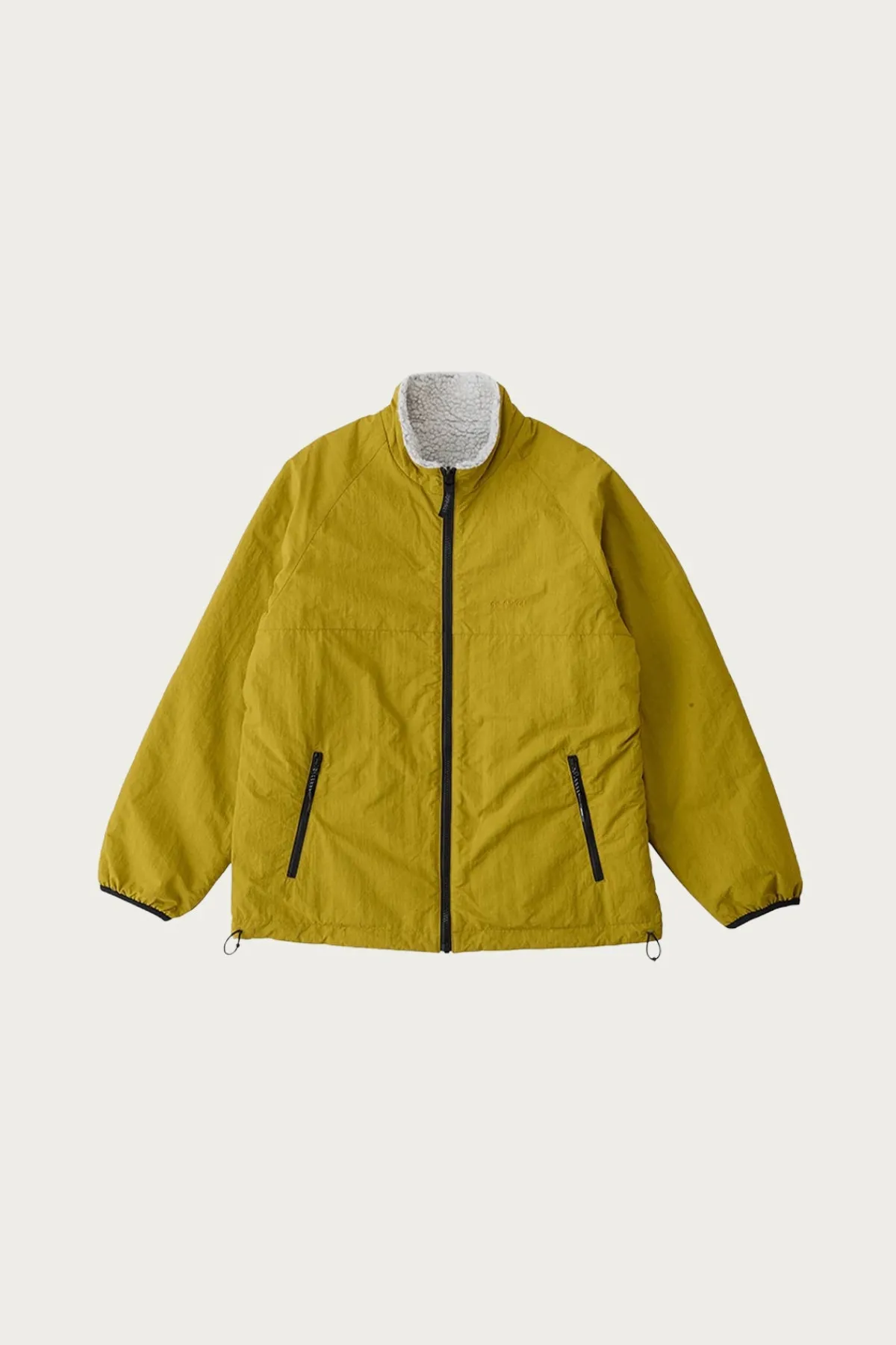 Gramicci Reversible Sherpa Jacket - Natural/Chartreuse< Coats, Jackets, And Vests