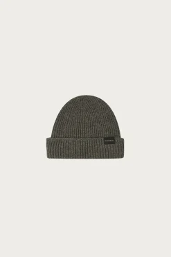 Gloverall Ribbed Merino Beanie - Grey< Accessories
