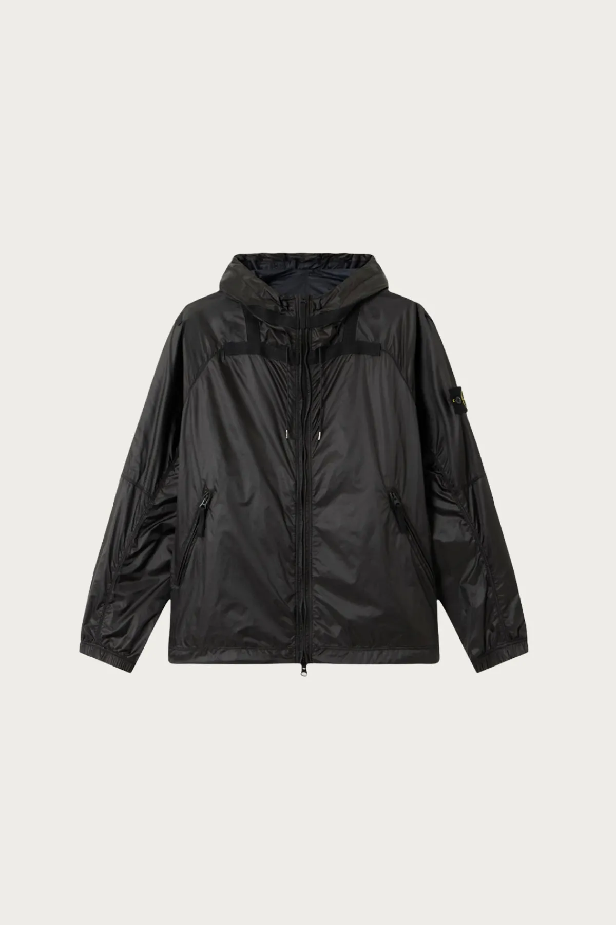 Stone Island Ripstop Light HT Nylon Jacket - Lead Grey< Coats, Jackets, And Vests