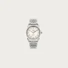 Kuoe Watches Royal Smith 90-008 - Ivory Dial/Silver Case/Stainless Bracelet< Accessories