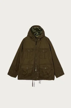 Engineered Garments SAS Jacket - Dk. Olive Cotton Ventile Twill< Coats, Jackets, And Vests
