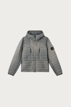 Stone Island Seamless Tunnel Nylon Down-TC Jacket - Grey< Coats, Jackets, And Vests