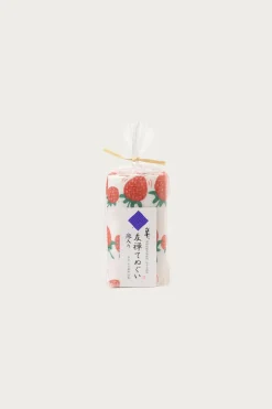 Beams Japan Shirayuki Tenugui Towel - Strawberry< Homegoods
