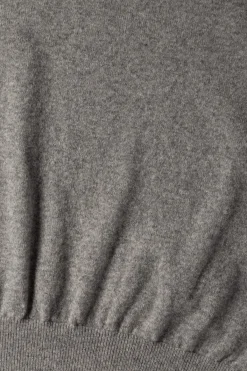 orSlow Simple Crew Neck Sweater Crafted in Japan - Light Grey< Sweaters