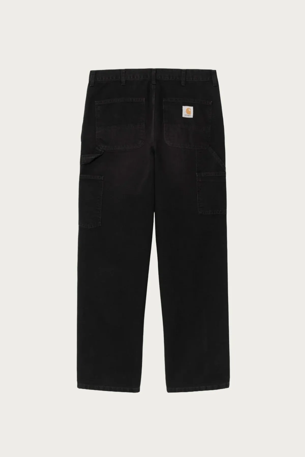 Carhartt Work In Progress Single Knee Pant - Black Stone Canvas< Pants
