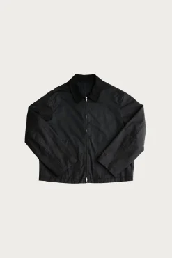James Coward Site Jacket - Black Waxed Organic Ripstop< Coats, Jackets, And Vests