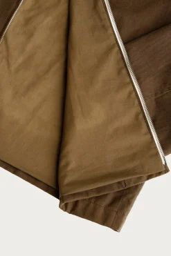 James Coward Site Jacket - Coyote Waxed Organic Ripstop< Coats, Jackets, And Vests
