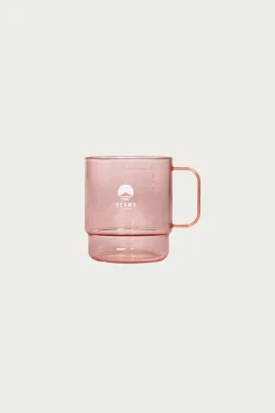 Beams Japan Stacking Mug Clear - Clear Red/White Logo< Homegoods