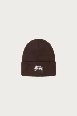 Stüssy Stock Cuff Beanie - Cocoa< Accessories