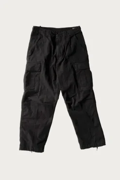 orSlow Stone Black Vintage Fit 6 Pocket Cargo Pants - Black Stone< Pants