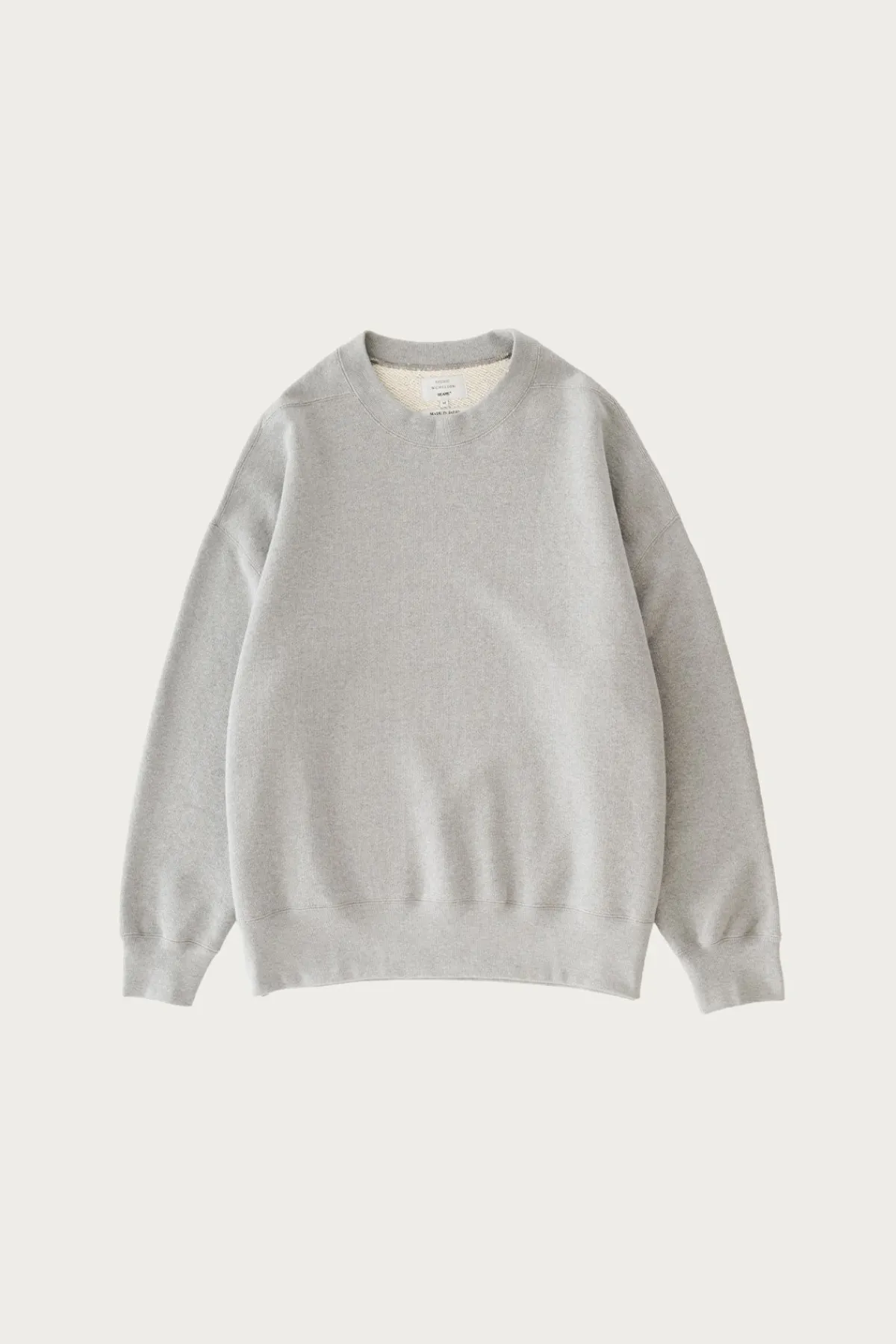 Beams Plus Studio Nicholson x Beams+ Holly Jersey Sweat - Grey Marl< Tees And Sweats
