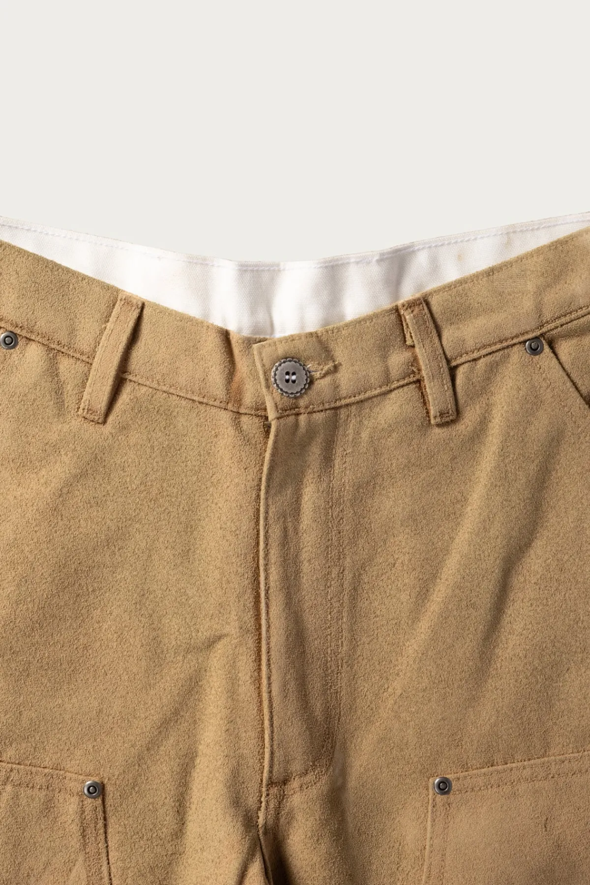 Monostereo Suede Paint Work Pant - Brown< Pants