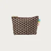 Beams Japan Takata x Flat Tatami Pouch - Brown/White< Accessories