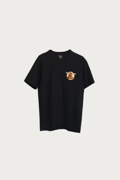 The Real McCoys The Real McCoy's Logo Tee - Black< Tees And Sweats