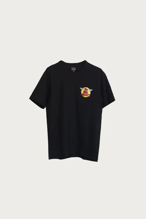The Real McCoys The Real McCoy's Logo Tee - Black< Tees And Sweats