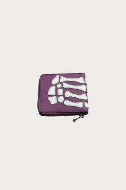 Kapital THUMB-UP BONE BAND ZIP Wallet - Purple< Accessories