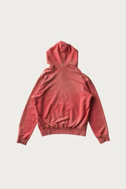 Cottle Time After Dye Hoodie - Coke Red< Tees And Sweats
