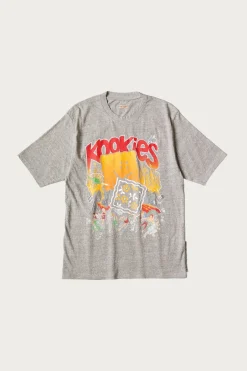 Kapital TOP Jersey Crew T (BUSTER PECKISH BOWY) - Grey< Tees And Sweats