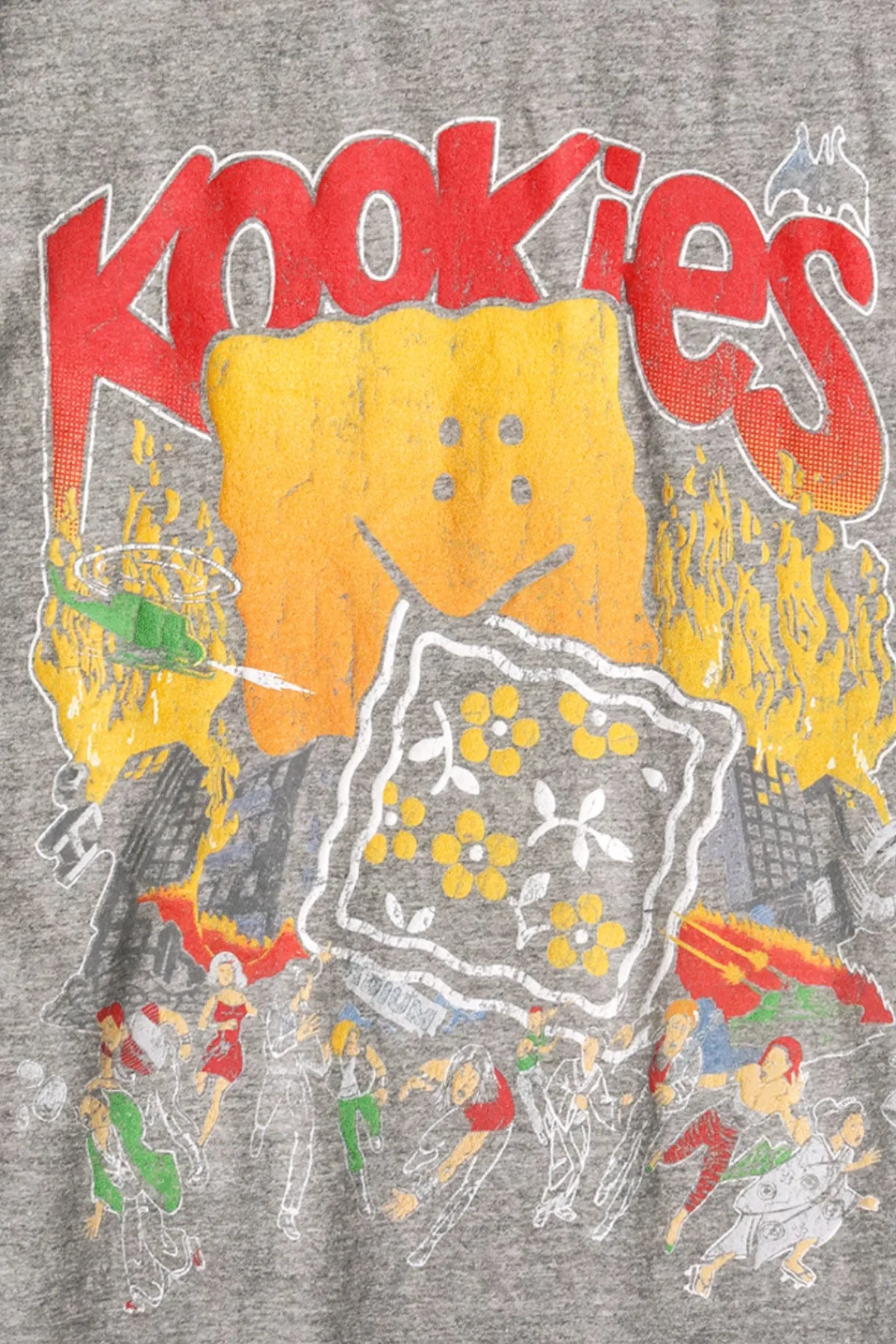 Kapital TOP Jersey Crew T (BUSTER PECKISH BOWY) - Grey< Tees And Sweats