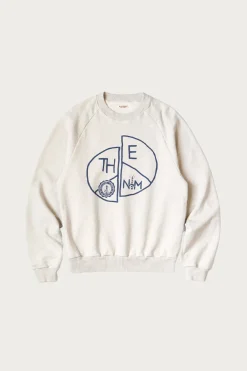 Kapital TOP SWT Knit Raglan Crew SWT (TH.D.D.PEACE) - Natural< Sweaters