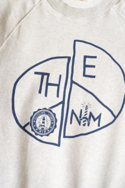 Kapital TOP SWT Knit Raglan Crew SWT (TH.D.D.PEACE) - Natural< Sweaters