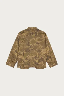 Brain Dead Twill Military Shirt Jacket - Leaf Camo< Coats, Jackets, And Vests