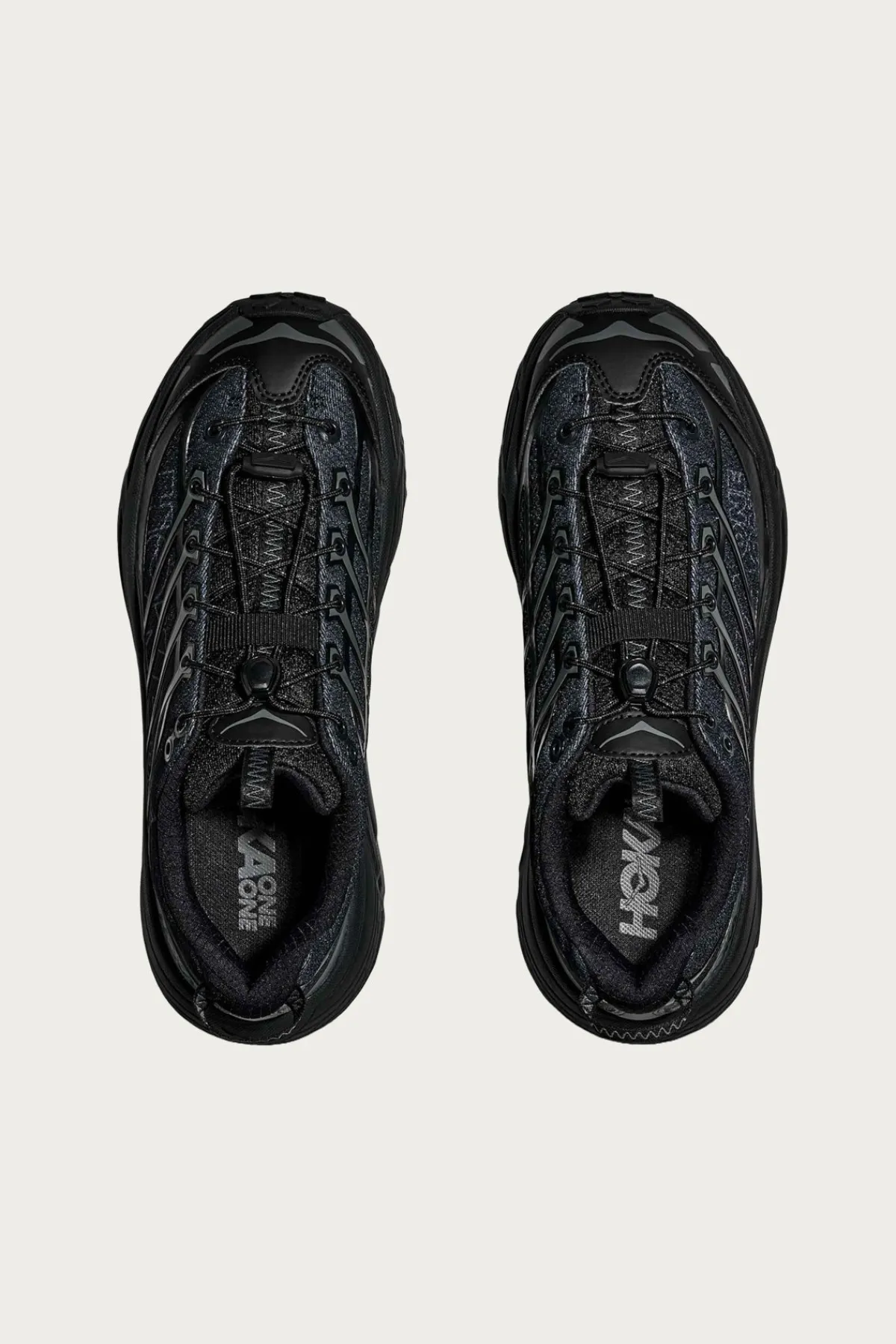 HOKA U Mafate Three2 Wordmark - Black/Outer Orbit< Footwear