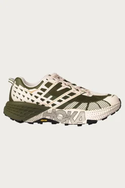 HOKA U Speedgoat 2 - Moss Green/Rose Cream< Footwear