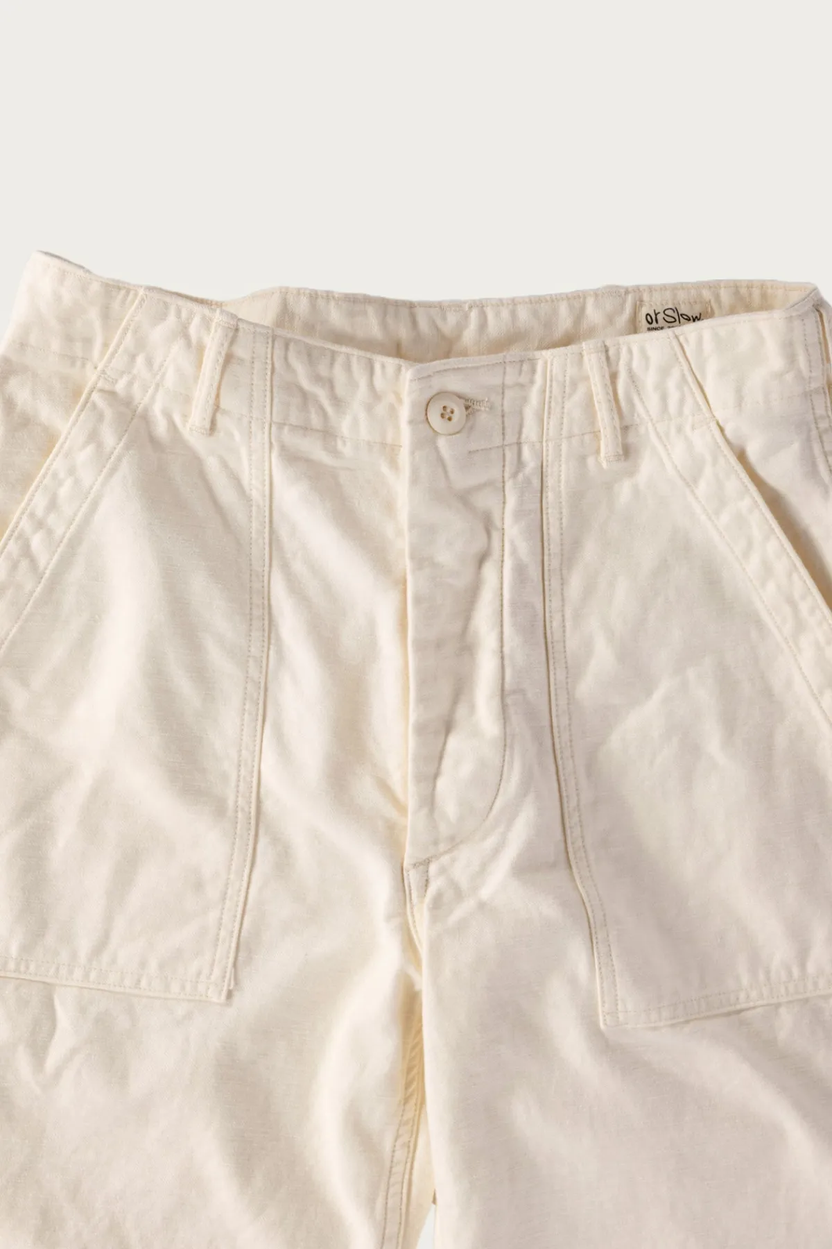 orSlow US Army Fatigue Pants (Regular Fit) - Ecru< Pants