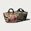 Puebco Vintage Tent Fabric w/ Printed Pattern Bag - Flower< Accessories