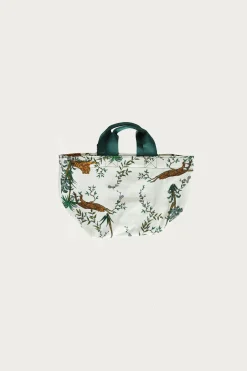 Puebco Vintage Tent Fabric w/ Printed Pattern Bag - Jungle< Accessories