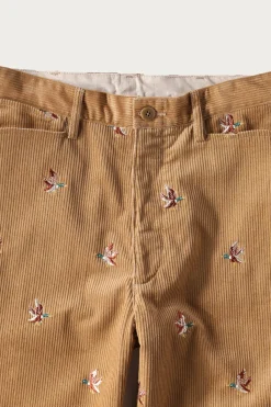 Kapital 8W Corduroy Embroidered Duck FRISKO Pants - Beige< Pants