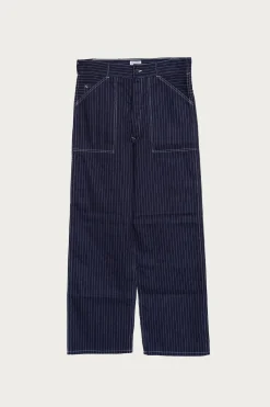The Real McCoys Wabash Work Trousers - Indigo< Pants