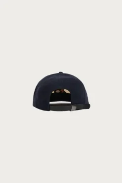 Brain Dead Waning Crescent Curved Front 6 Panel Hat - Navy/Multi< Accessories