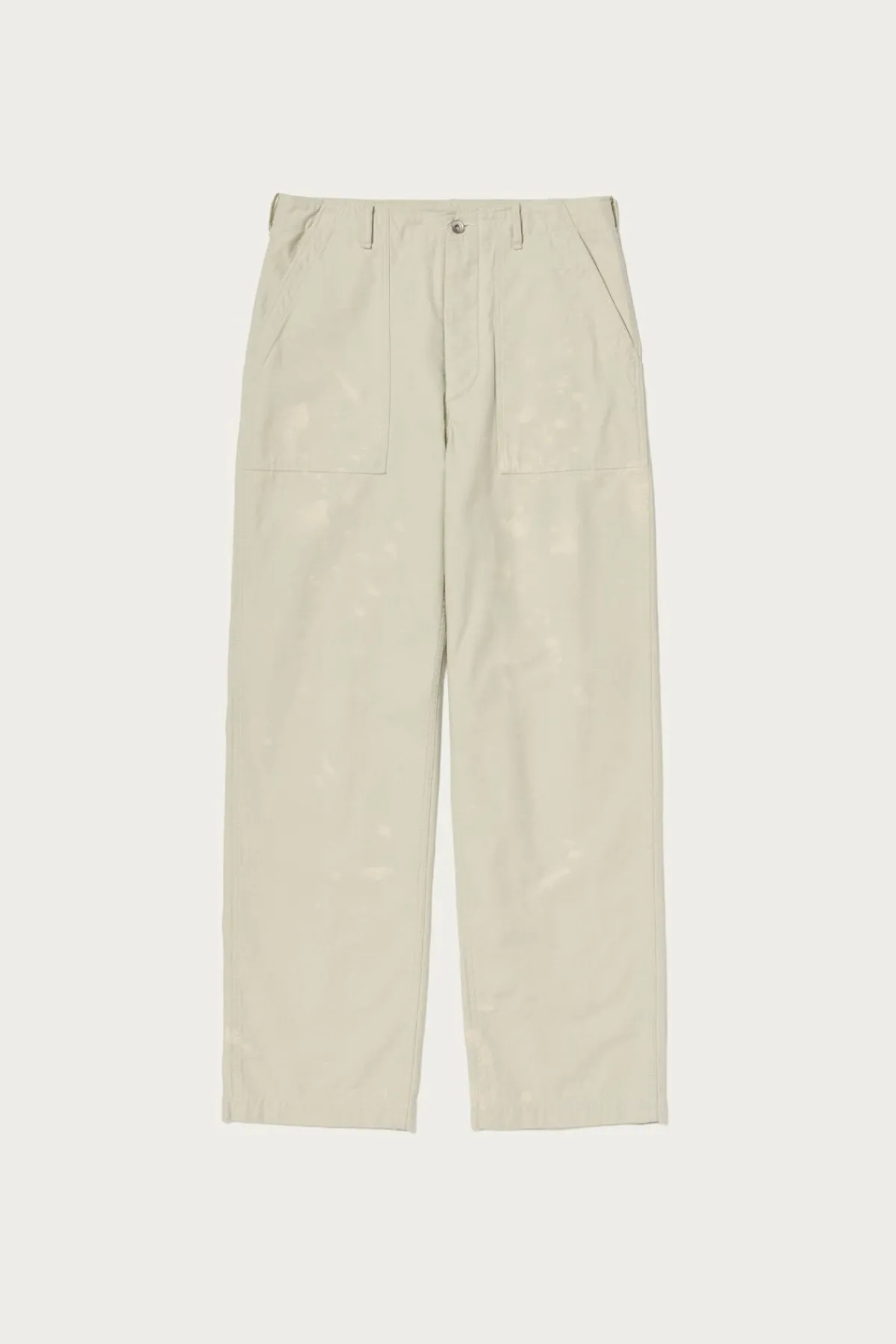 Auralee Washed Baggy Satin Bleached Baker Pants - Dusty Ivory< Pants