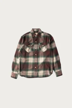 Wythe Washed Flannel Workshirt - Grizzly Shadow Plaid< Shirts