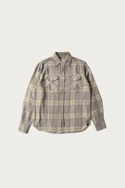 Wythe Washed Flannel Workshirt - Late Frost< Shirts