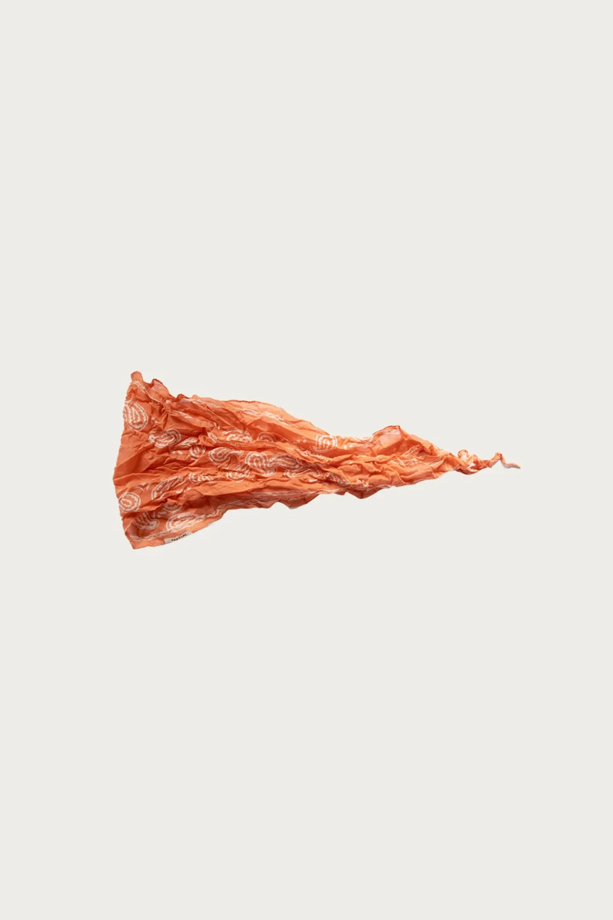 Kapital WASHER Crinkle Silk Neckerchief (PECOS Paisley) - Peach< Accessories