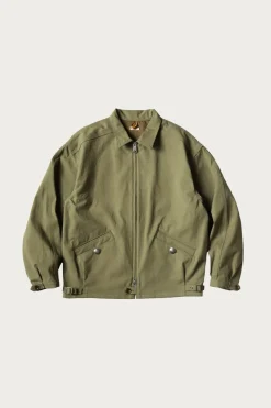 Kapital Water-Repellent Canvas ZIP-UP KAYAK PAW-PAW Blouson - Khaki< Coats, Jackets, And Vests