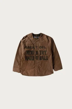 Kapital Weather Cotton Oil Coating Baseball Blouson - Khaki< Coats, Jackets, And Vests